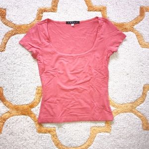 Coral Short Sleeved Shirt By Sheer